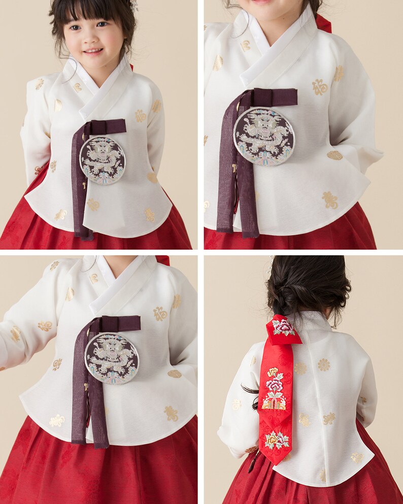 Hanbok Dress Girls Baby Korea Traditional Clothing Kids Etsy