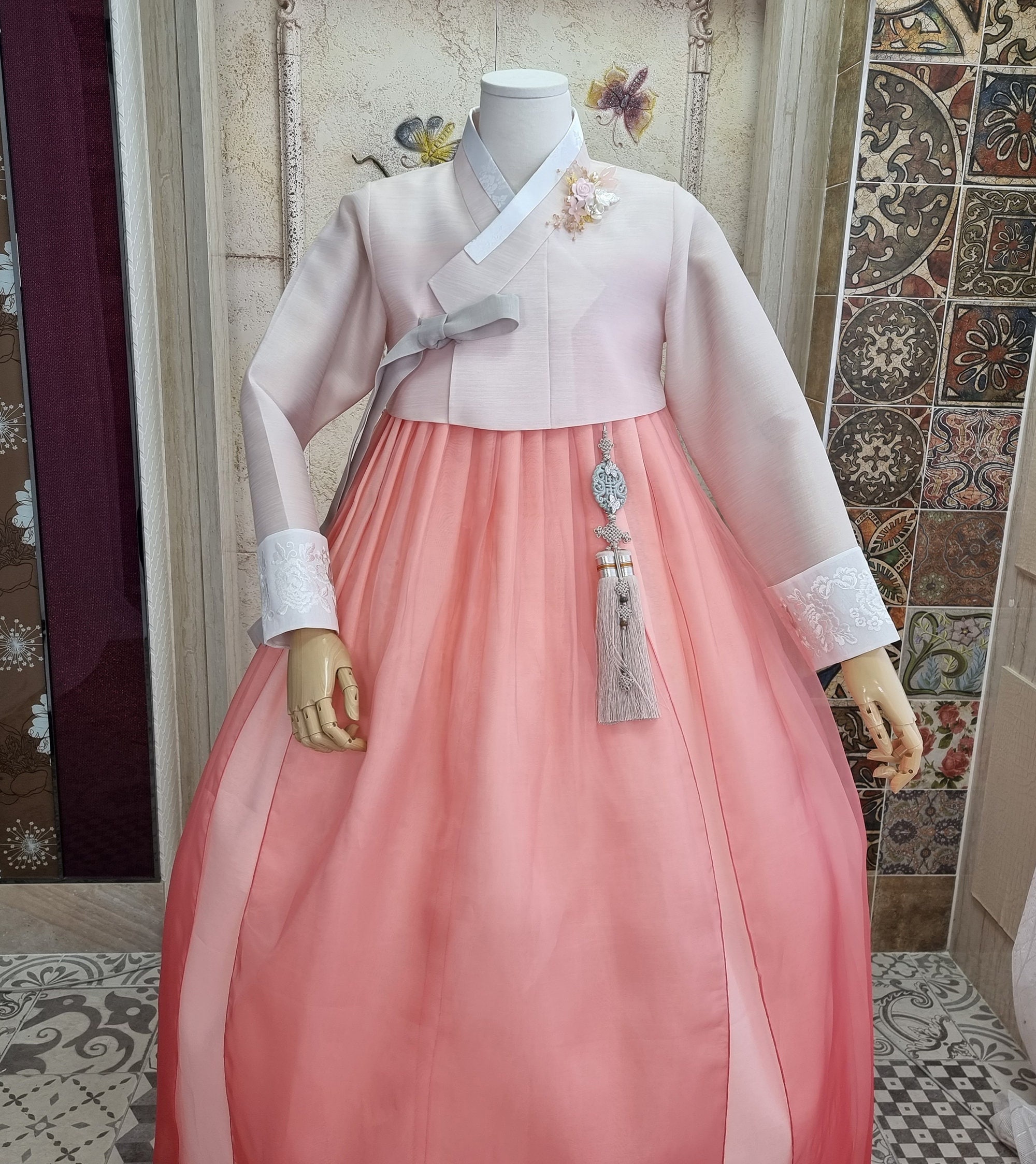 Woman Hanbok Dress Korea Traditional Clothes Set Wedding - Etsy Australia