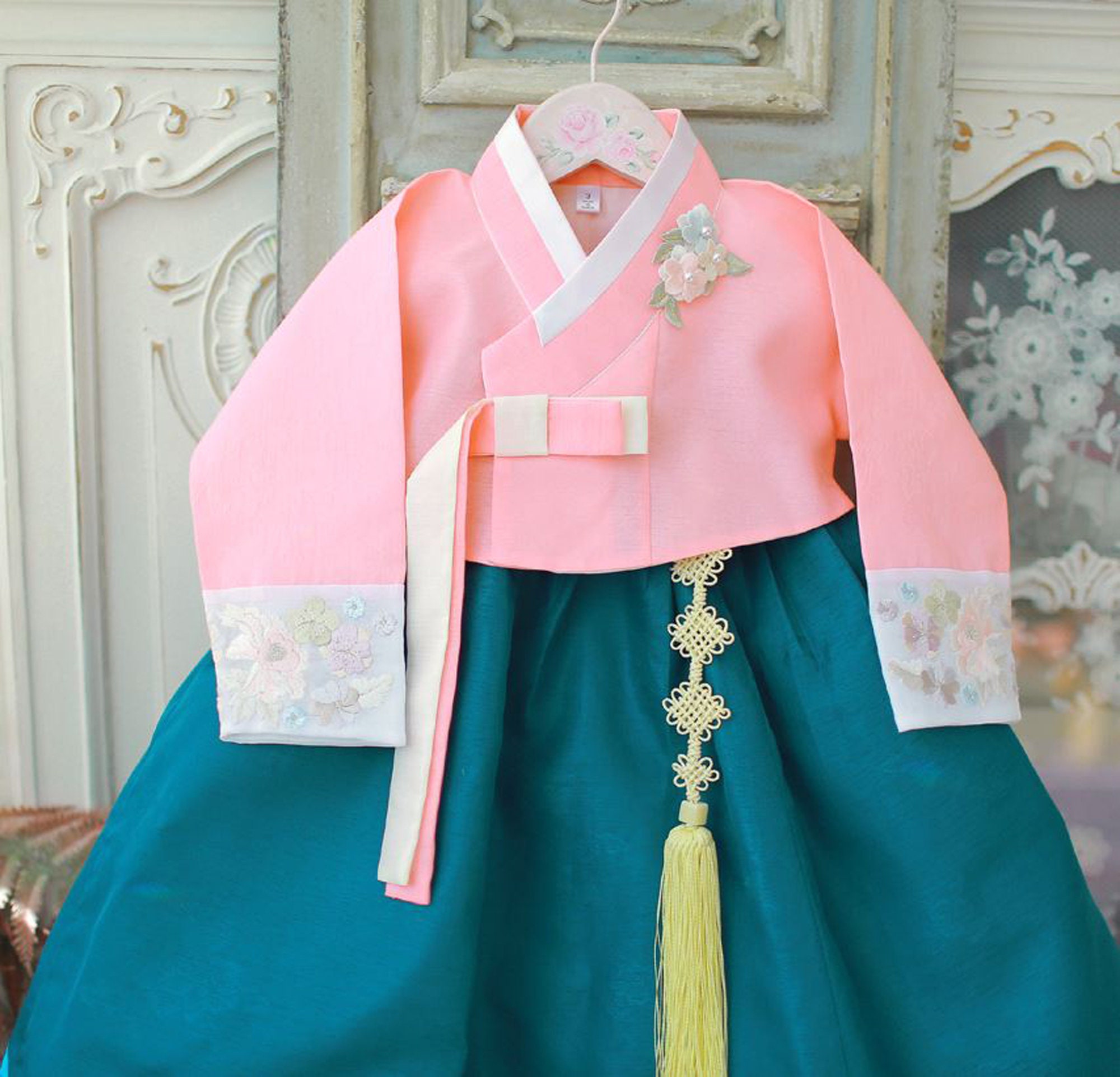 Hanbok Korea Girl's Baby Kid Traditional Dress 1st Etsy