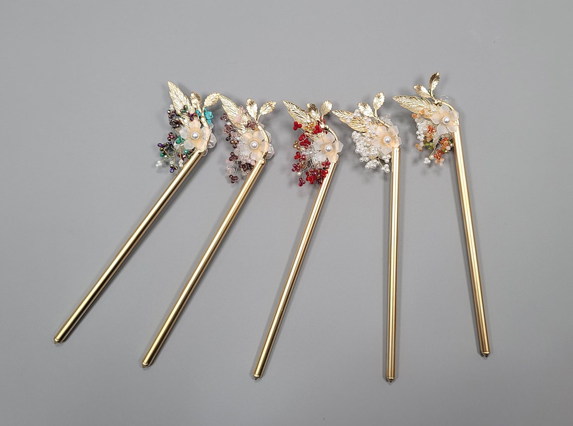 Women Korean Traditional Hair Pin Binyeo Stick Accessory Etsy