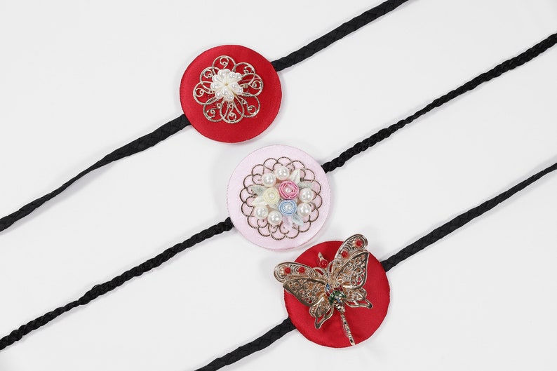 Korean Hanbok head piece BASSI Girl Baby Junior Hair Accessory