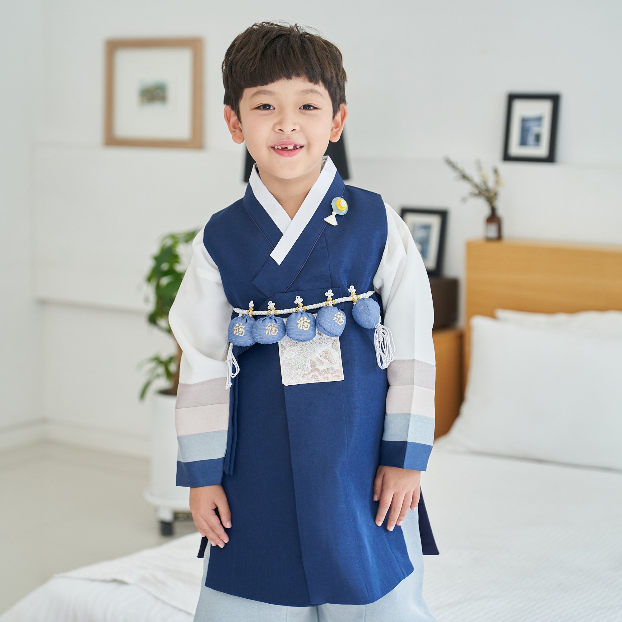 Korean Hanbok Boy Baby Korea Traditional Clothing Set 100th Baikil