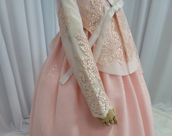 Model top hanbok brokat