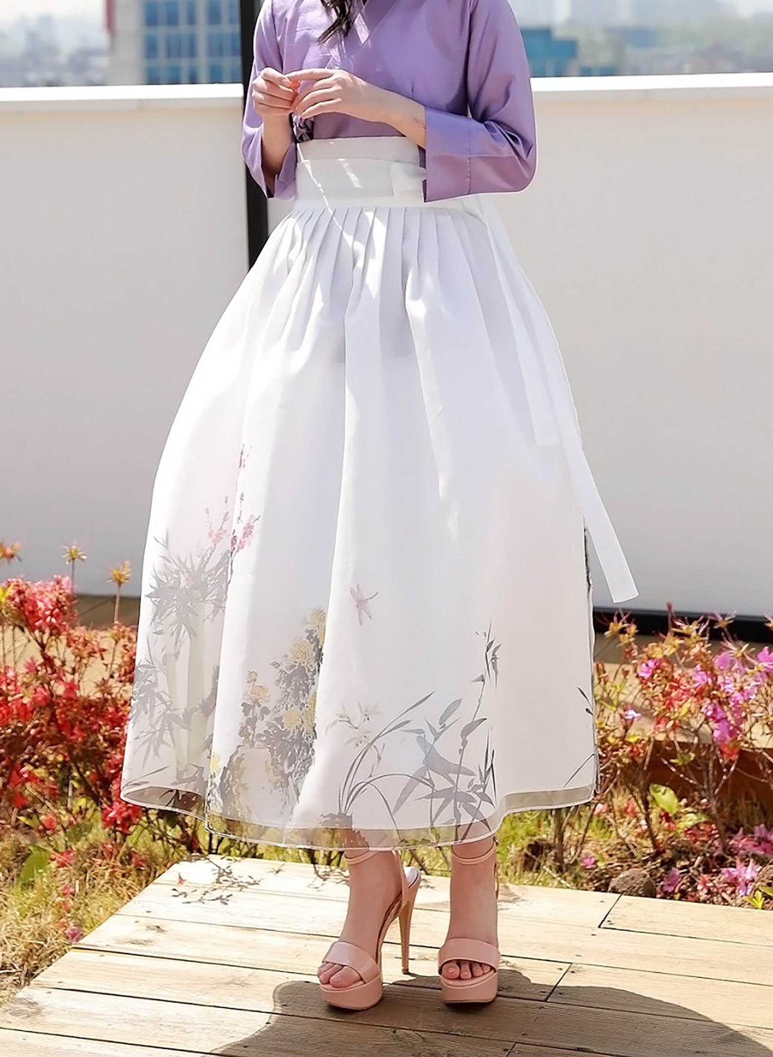 Hanbok Skirt Chima Wrap Design Modern Daily Hanbok Traditional Etsy