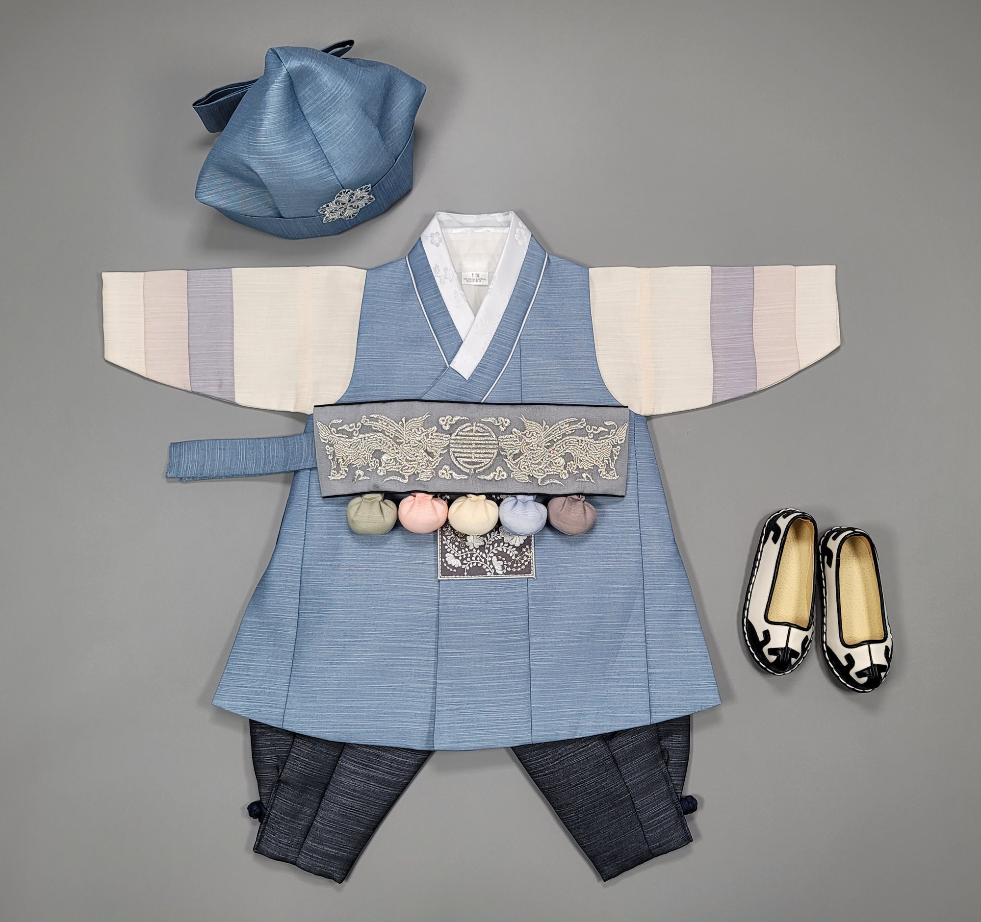Hanbok Boy Baby Korea Traditional Clothing Set 1st Birthday Etsy