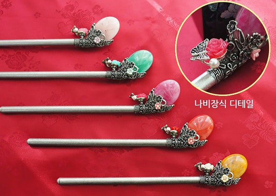 Korean Traditional Hair Accessory Hanbok Woman Hair Stick Binyeo 비녀 LJ-740