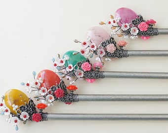 Women Korean Traditional Hanbok Hair Accessory Pin Binyeo Stick Dress decoration ornament 25 cm 비녀