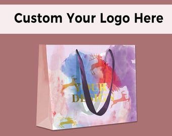 Bolsas de papel personalizadas de alta calidad, impresión profesional a todo color y con sangrado completo, bolsas para compras, ropa, boutiques, bolsas de regalo para fiestas.