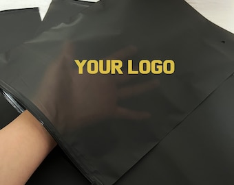 Borse con cerniera satinate nere opache personalizzate Borse con chiusura a zip trasparenti Borse di plastica di alta qualità Borsa per vestiti boutique