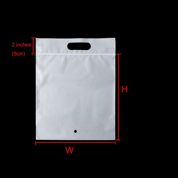 100-1000 Custom Frosted Zipper Bags Clear Ziplock Bag High 