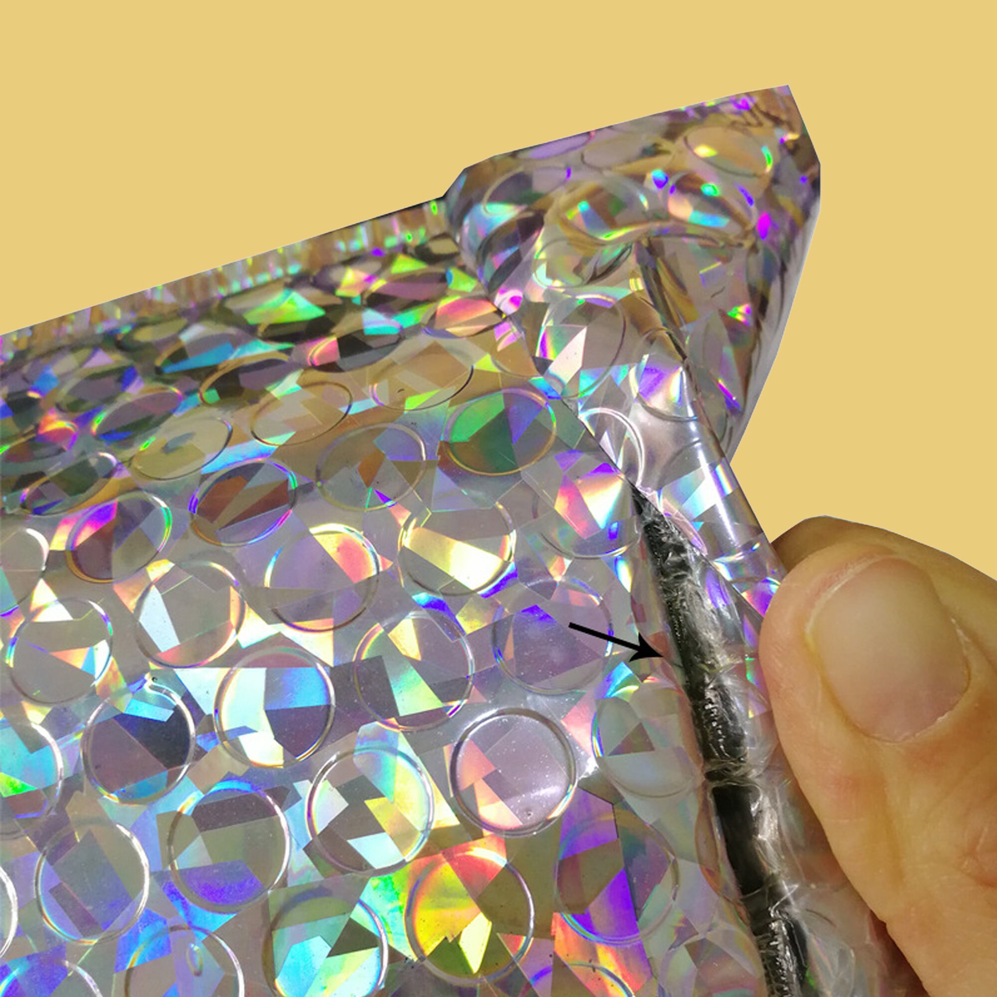 Holographic Metallic Bubble Mailers Padded Mailers Mailing Etsy