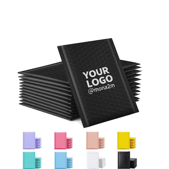 Custom Bubble Mailers Premium Packaging Bags Bubble Mailers with One Color Printing