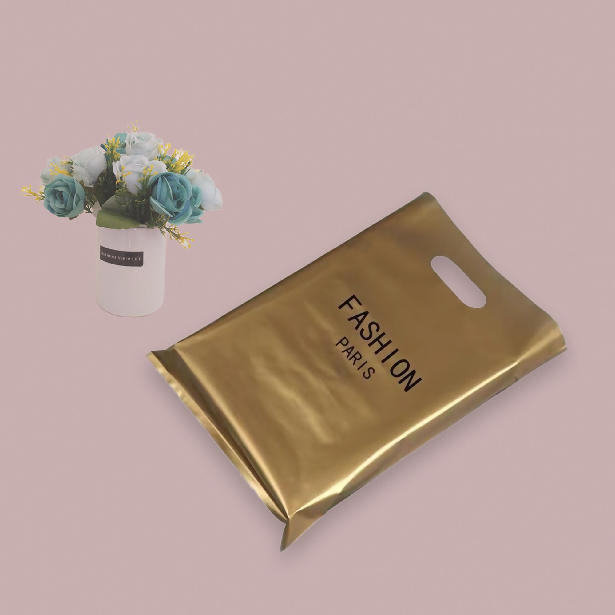 Custom Shopping Bags with Logo for Boutique Custom Plastic Etsy