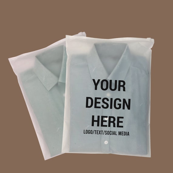 Custom Frosted Zipper Bags High Quality Ziplock Bag Cleat Zipper Bags Clothes Plastic Bag Custom Packaging for Poly Mailers Etsy