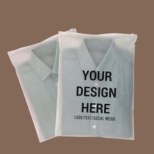 50-1000 unidades de sacos plásticos personalizados com zíper fosco de alta qualidade, embalagens personalizadas, sacos de plástico, sacos para roupas