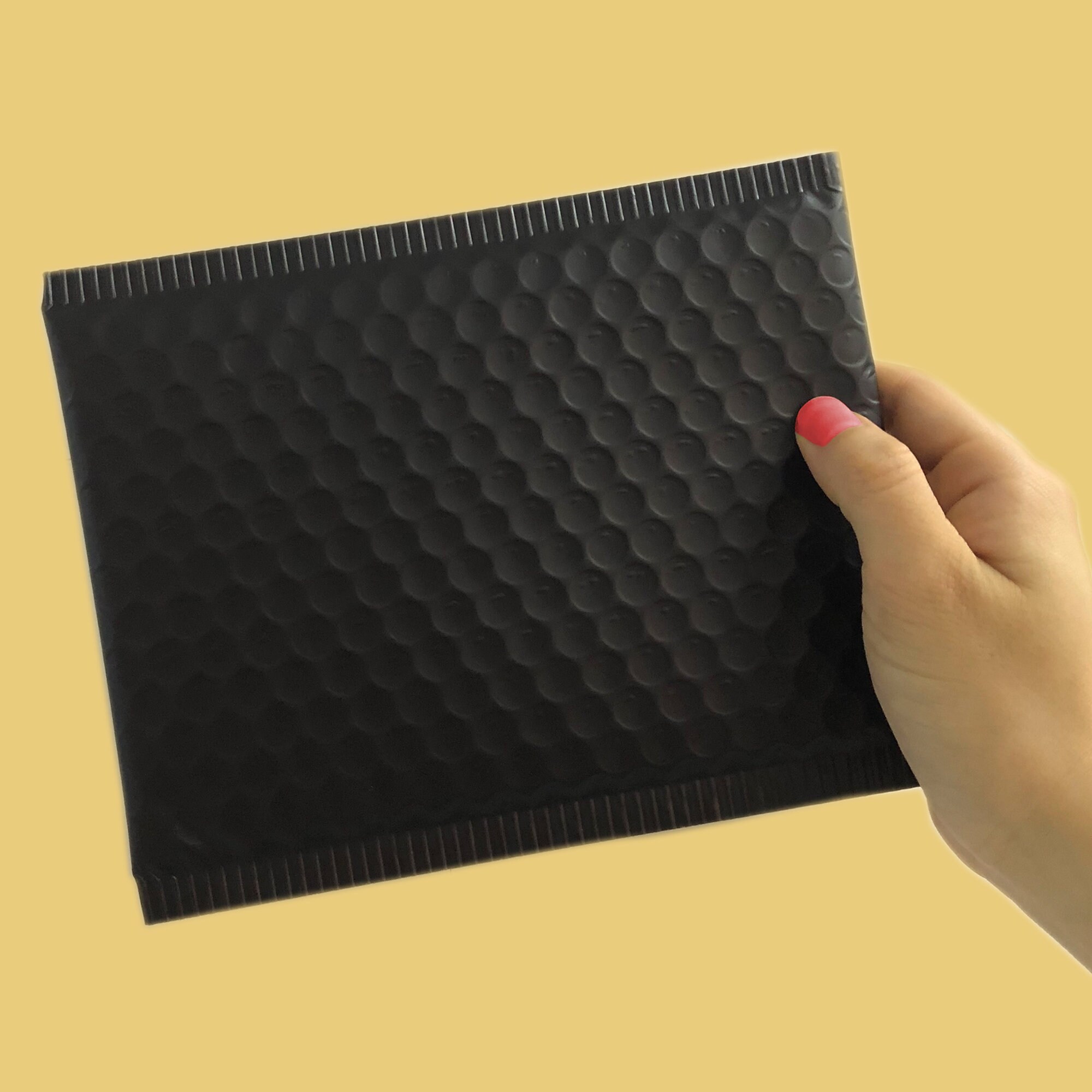 Premium Metallic Bubble Mailers 5x8 & 6x10 Matte Black Color Etsy