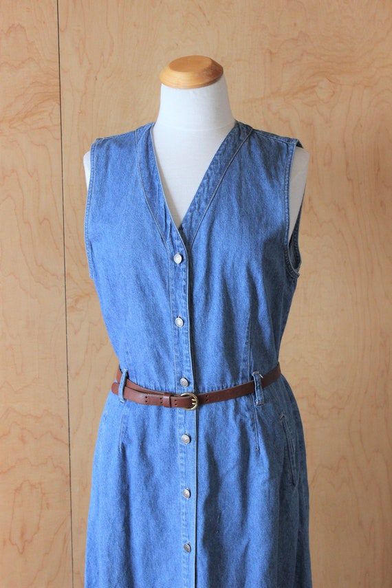 Gloria Vanderbilt Denim Sundress - size LARGE