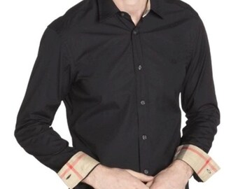 all black burberry shirt