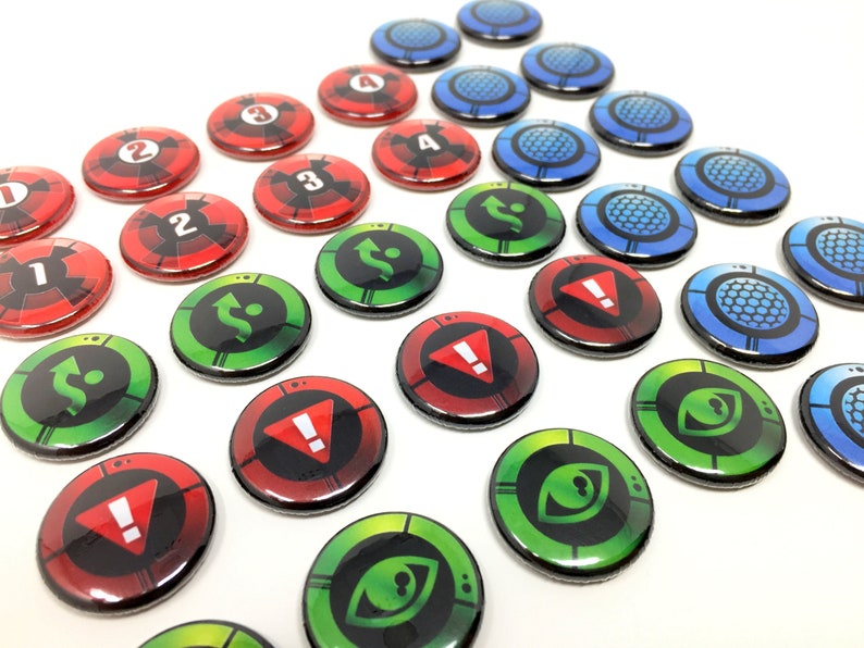 The NEW STANDARD V3 Style of X-Wing Tokens compatible with Star Wars 2.0 Miniatures Game