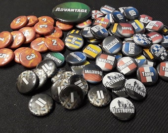 The GENERAL Style of Tokens compatible with the WORLD of TANKS Miniatures Game