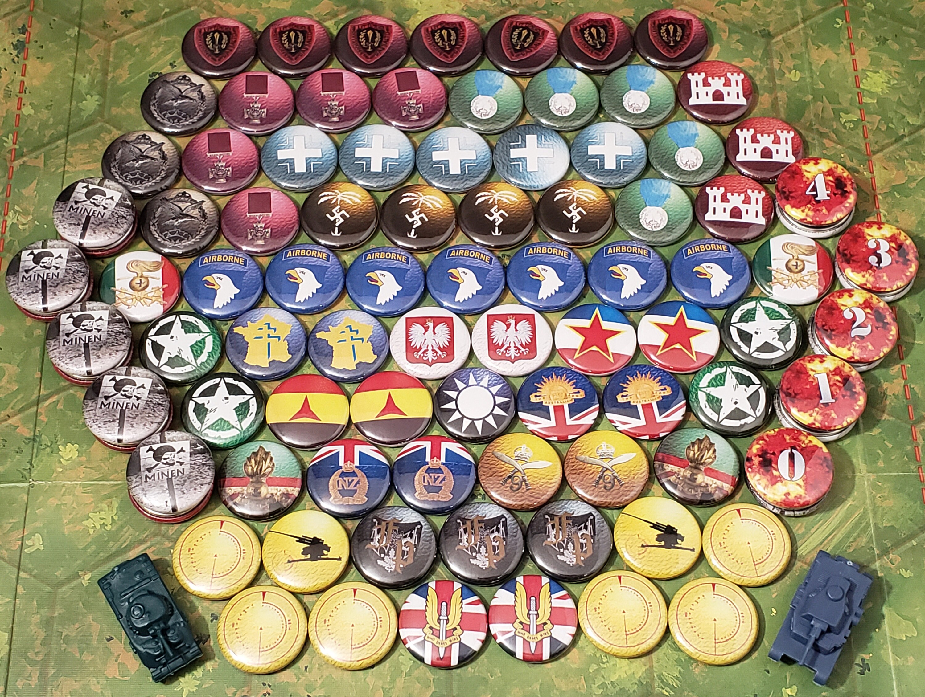 The TERRAIN set of tokens compatible with Memoir 44 by Days of | Etsy