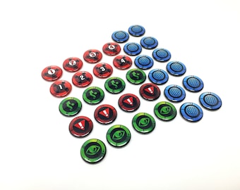 The "NEW" STANDARD V3 Style of X-Wing Tokens compatible with Star Wars 2.0 Miniatures Game