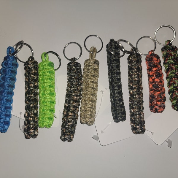 550 Paracord Keychain Cobra Braid