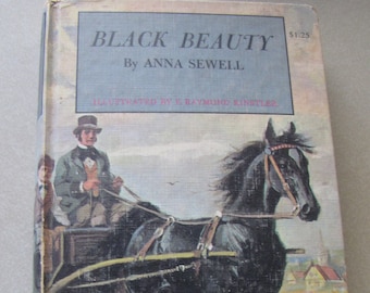 Black Beauty by Anna Sewell, a classic Home Bookshelf  Book, Hardcover 1963