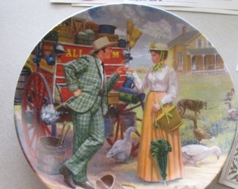 Edwin M. Knowles Collector Plate "I Cain't Say No" From the Oklahoma Movie, 1986