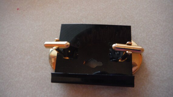 Men's Vintage Cuff Links 2-gold elizabeth ii dei … - image 4