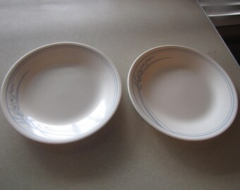 2-Corelle Blue Lily 6 3/4" B&B/Dessert Plates