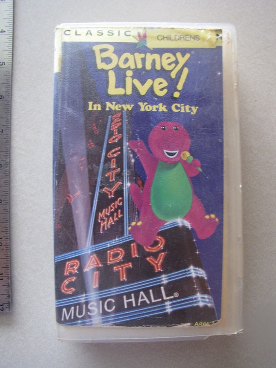 Barney Live in New York City, Radio City Music Hall, VHS - Etsy