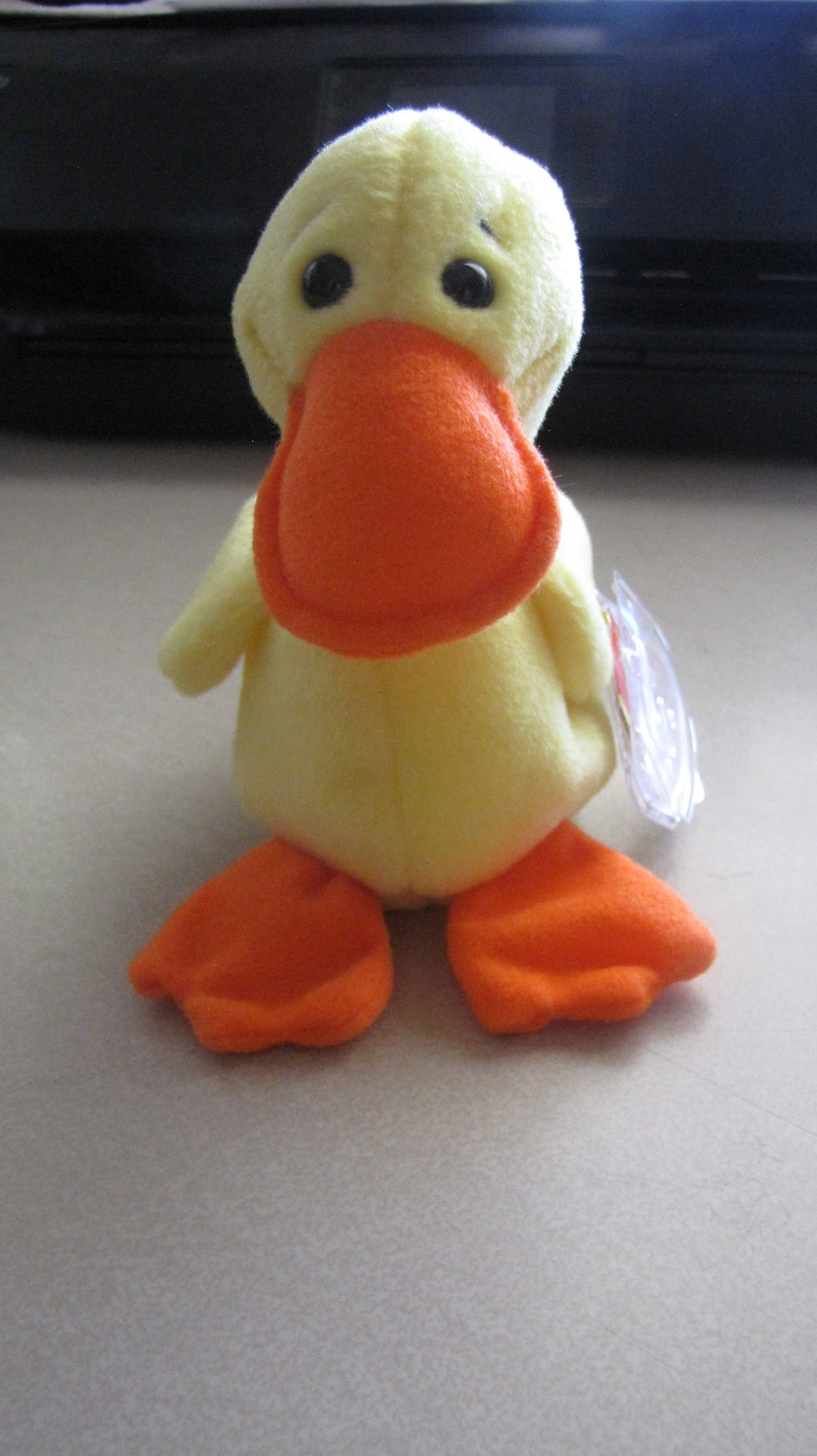 ORIGINAL Quackers 1993 Beanie Baby Style 4024 P.V.C Pellets Etsy