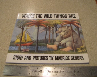 Where the Wild Things Are by Maurice Sendak Illustrated Children's Book ...