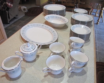Noritake Ivory China #7569 Monteleone, Dinner, Salad or Dessert Plates/ serving dishes/Creamer & Sugar/ Cups and Saucers/Choose Pieces