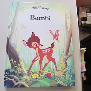 Walt Disney Bambi, Large Hardcover Book 1986