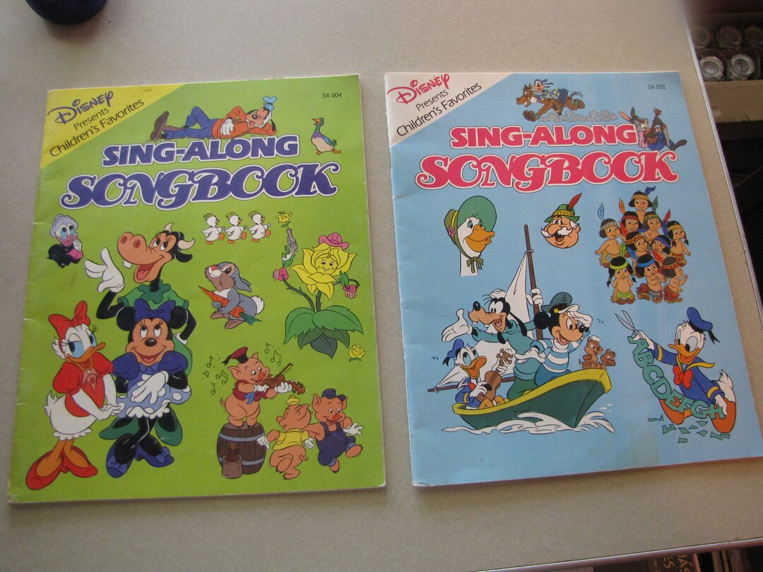 2-disney Presents Children's Favorite Sing-along Songbooks, Paperbacks ...