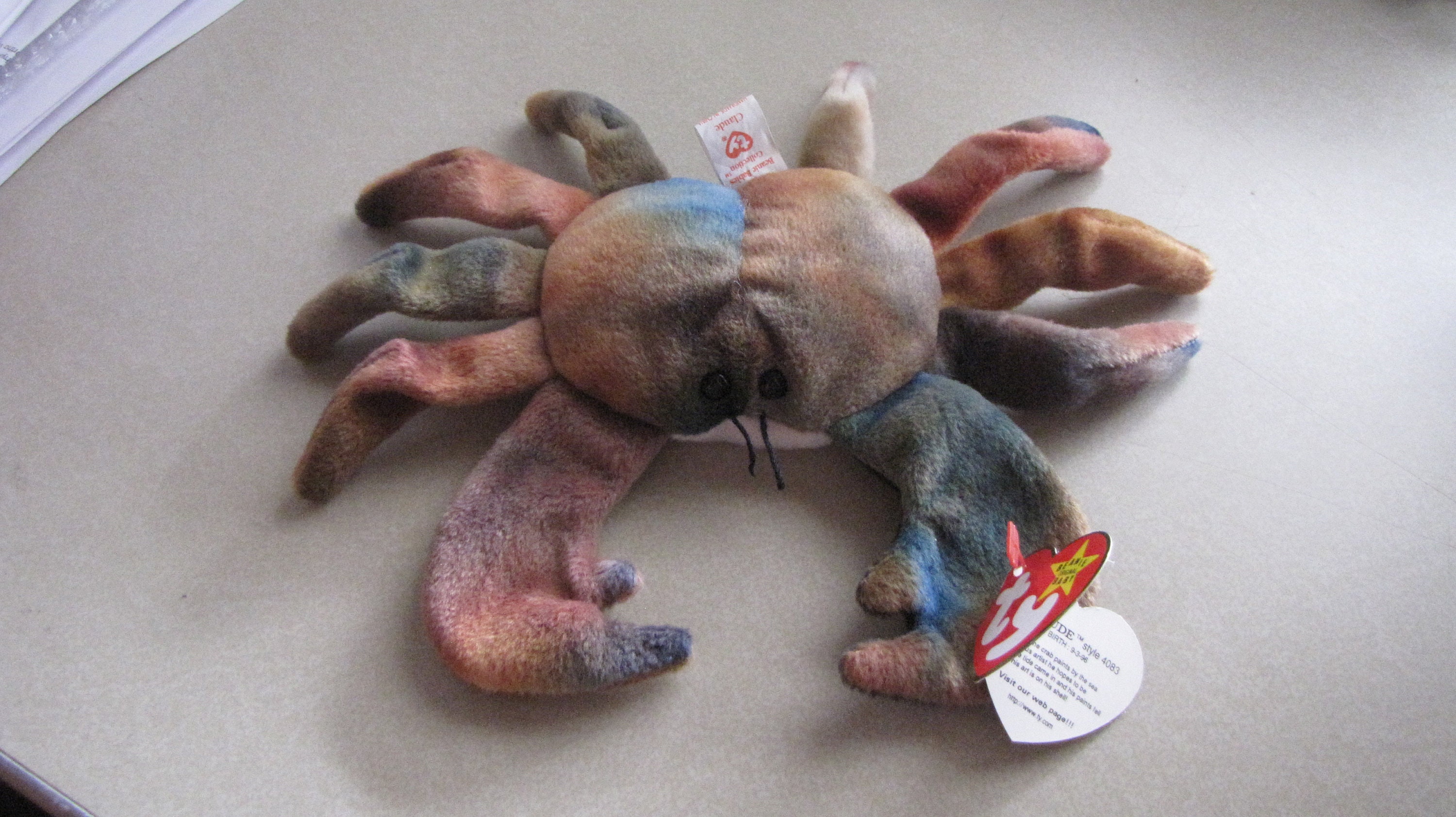 TY Beanie Babies Claude the Crab Rare Version 4083, Waterlooville