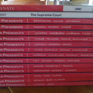13 Volume Set, The Complete History of Our Presidents, Washington to Bush, 1990&#39;s Plus 2 more, Grades 2-8