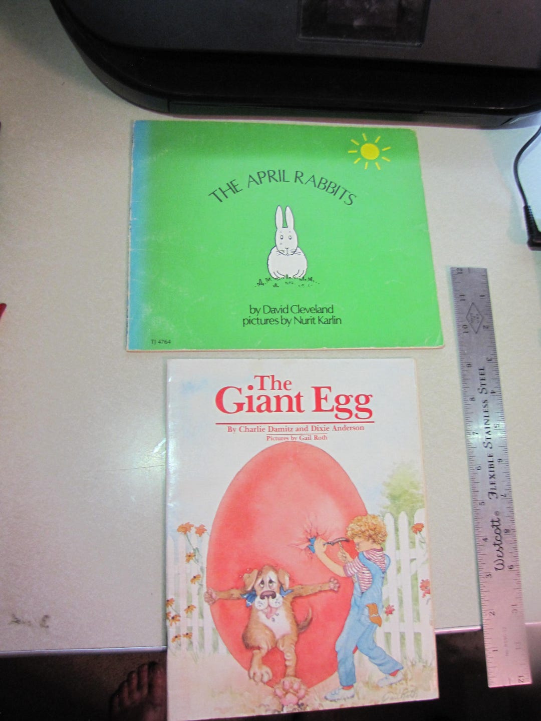 2-books for Children, the Giant Egg by Charlie Damitz/dixie Anderson ...