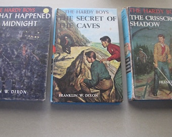 3-Vintage Hardy Boy's Books by Franklin W. Dixon, Hardcovers, see description for titles