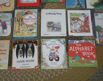 Lot of 18 Vintage Children's Books, Many Titles, Mix of Hard