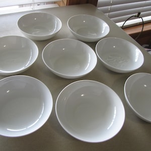 8-Arzberg White Porcelain Berry/Dessert Bowls, Made in Germany