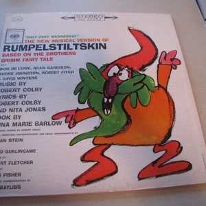 Half Pat Wednesday, The New Musical Version of Rumpelstiltskin, LP Record
