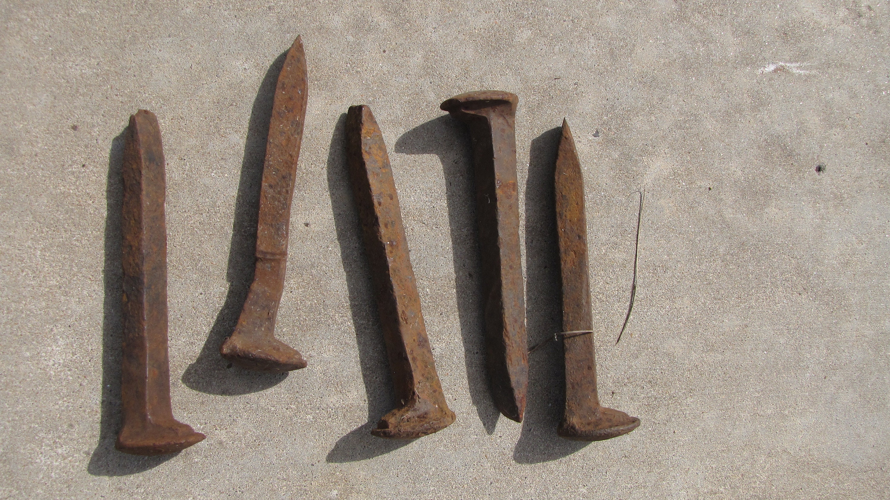 5vintage Old Rusty Railroad Spikes/nails 6 5/8 Long Etsy