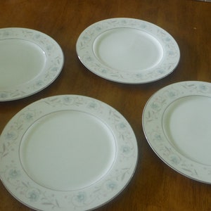 4-English Garden Fine China 1221 Japan Dinner Plates 10 3/8&quot;