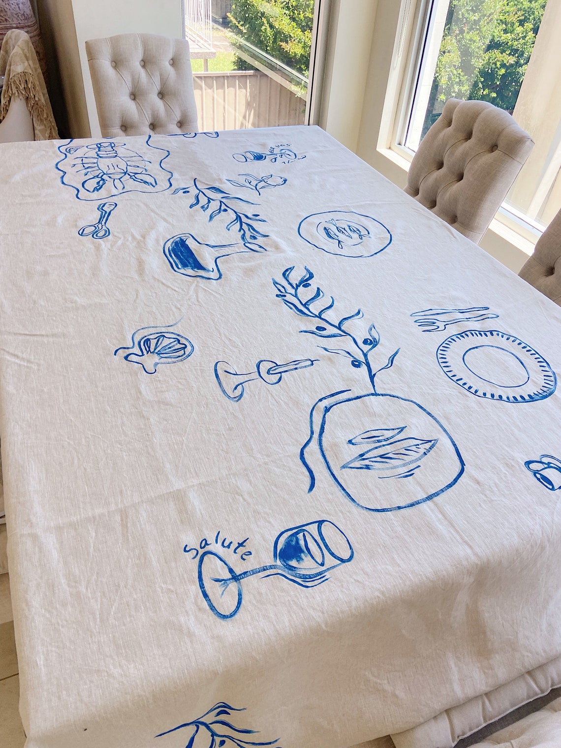 100 Linen Tablecloths Etsy