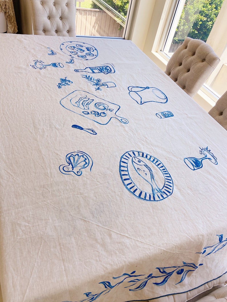 100 Linen Tablecloths Etsy