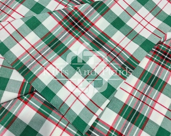 Greene Family Tartan-Stoff Schüttware - Selbstgesponnenes 100% Acryl-Plaid-Material - 135 cm breit - maschinenwaschbarer Kilt- & Bastelstoff