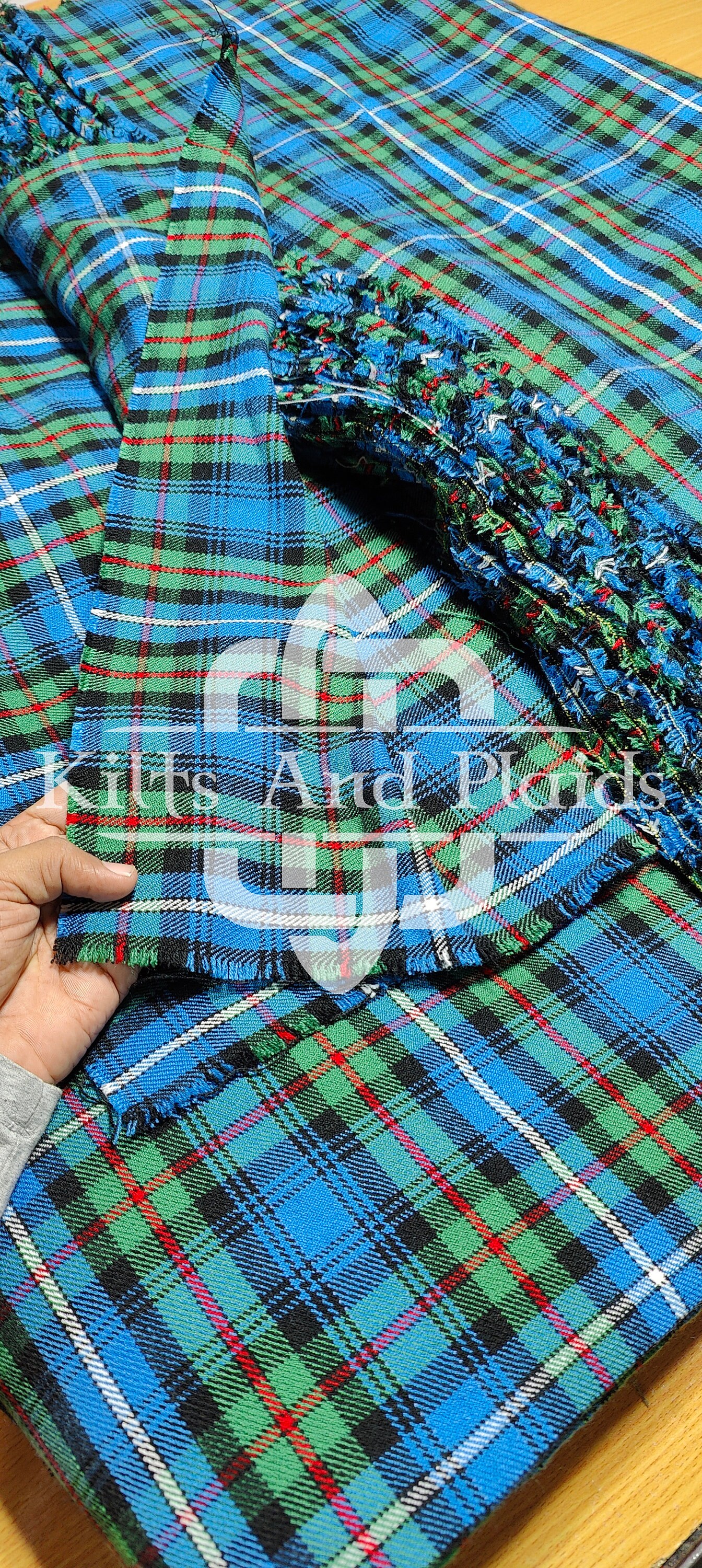 Robertson Hunting Tartan - Tela escocesa casera de 16 oz - Lavable a máquina - Ancho de 54 pulgadas - Running Yards - Tela para hacer faldas escocesas
